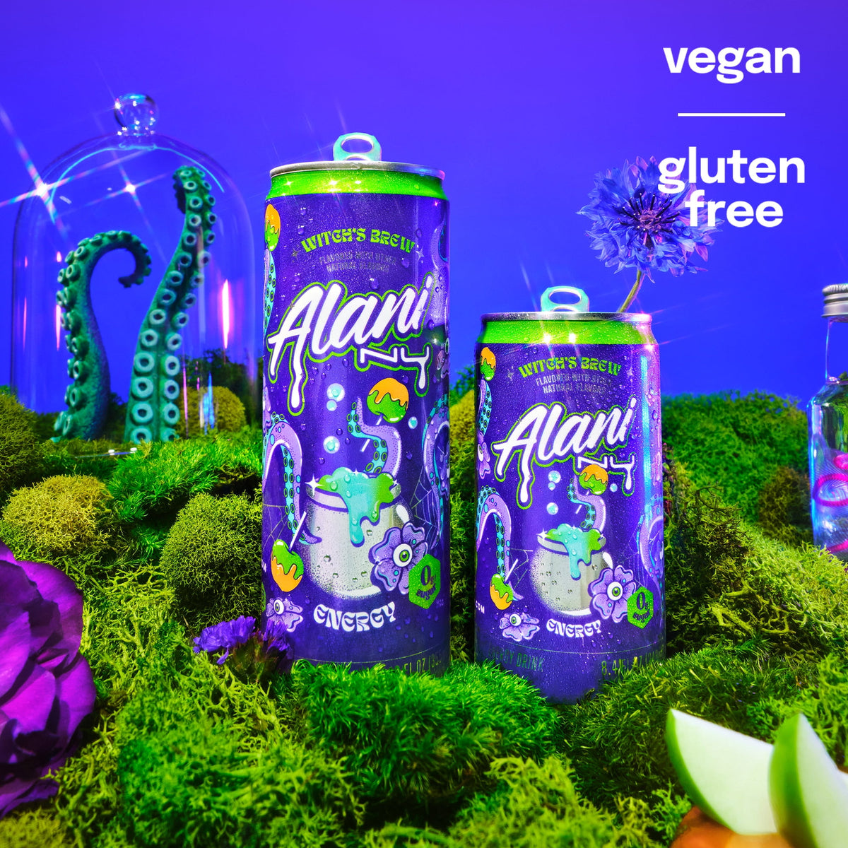 Alani Nu Sugar Free Energy Drink Mini, Witch's Brew, 8.4 fl oz, 12 Pack, Cans, 100mg Caffeine
